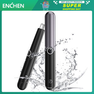 Enchen Tông Đơ Cắt Lông Mũi Có Thể Sạc Lại Tông Đơ Cắt Bỏ Điện Chống Nước IPX7 Tuổi Thọ Pin Dài Mocha N