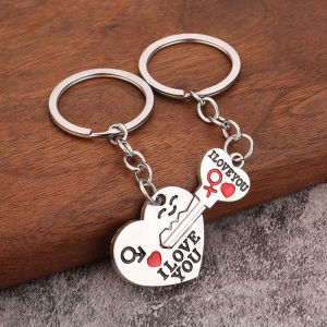 SHOPHOME - Gantungan Kunci Pasangan Couple I Love You 1 Set 2 Pcs Keychain Serbaguna KEY16