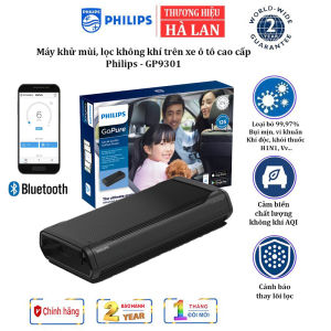 [BẢO HÀNH 12 THÁNG] Máy khử mùi lọc không khí trên xe ô tô cao cấp Thương hiệu Hà Lan Philips GP9301 Cài đặt 3 tốc độ Điều khiển từ xa qua-qua app điện thoại - HÀNG NHẬP KHẨU