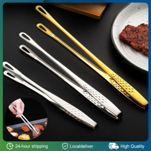 Stainless Steel Grill Tongs Barbecue Clip Kitchen Salad Food Tongs Barbecue Cooking Clamp Tool