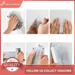 Double-Sided Adhesive Wall Hook Hanger Strong Transparent Wall