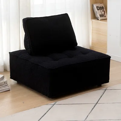 Nordic Minimalism Cashmere-Like Sofa Square Tofu Sofa Chair Cushion Living Room Sofa Bed Faux Leather Sofas