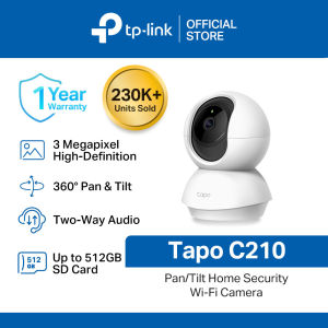 TP-Link Official Store | Tapo C210/C211 | 2K 3MP Indoor 360 Degrees Pan and Tilt Wireless WiFi IP Security CCTV Sale Hidden Camera Connect to Cellphone Two Way Audio with Mic and Speaker