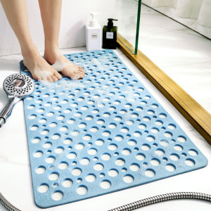 Bathroom Pvc Bath Floor Mat Safety Hollow Out Massage Shower Bath Rug Bath Tub Mat Anti-Bacterial Gripping Shower Mat Non-Slip Waterproof Mildew Resistant Eco-Friendly Extra Long Supplies