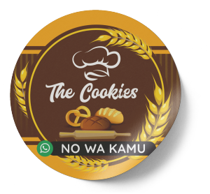 Stiker Label Makanan 200 pcs Ukuran 5CM Bisa Custom Logo Stiker Usaha Gratis Desain