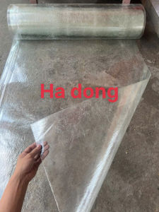 ( Khổ cao 12m x dài 1m x dày 8dem) Tôn nhựa lấy ánh sáng màu trắng mờ che nắng mưa đều được