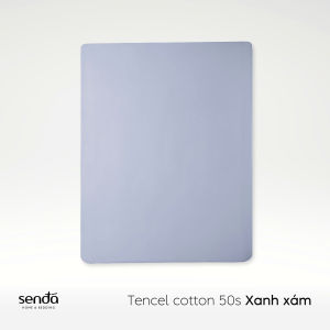 Ga giường 1m6 1m8 Lụa Tencel Cotton Sen Đá Home Bedding cao cấp trơn màu drap bo chun trải nệm ra đệm 1m6x2m 1m8x2m