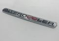 สติกเกอร์เพจโลโก้ อินเตอร์คูลเลอร์ ติด โตโยต้า ไฮลัก วีโก้ Toyota Hilux Vigo D4D * intercooler *  emblem logo 3D. 