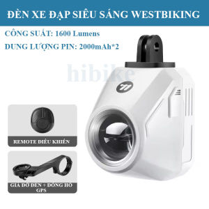 Đèn Xe Đạp Siêu Sáng 1600 Lumens West Biking Đèn Pha