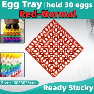 30Pcs Plastic Egg Tray Bekas Tray Telur Upgraded and thickened 🐔Plastic Stackable Egg Tray/Egg Tray Can/Tray Can Hold/Egg Storage Box/Storage Box Easy/bekas telur plastik/鸡蛋托盘
