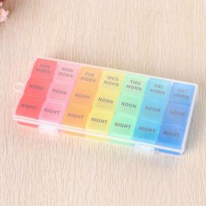 Pill Box 7 Day (3 Times a Day) 21 Slots Medication Organizer for Medication Vitamin Container Case
