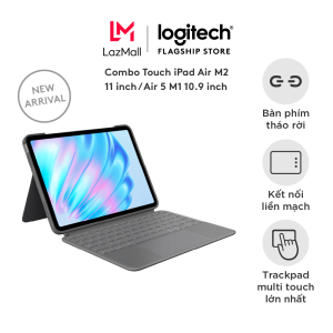 Bao da kiêm Bàn phím Combo Touch Logitech cho iPad Air 11 inch (M2) iPad Air (thế hệ thứ 5 - 2022) & Ipad Air 13 inch (M2)