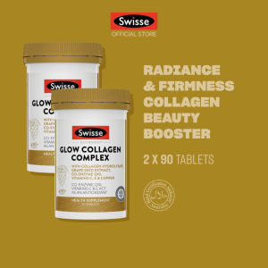 Ready Stock [Twin Pack] Swisse Beauty Collagen Complex 90Tabs Per Bottle Premium Blend With Hydrolysed Collagen Grape Seed Extract CoQ10 & Multi Vitamin Mineral Gluten Free Supplement