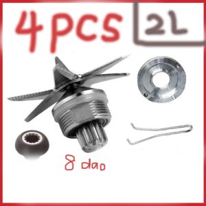 4PCS Phụ kiện Lưỡi dao 8Lưỡi dao bát sắt vòng bi nhông ... máy xay sinh tố công nghiệp 2L