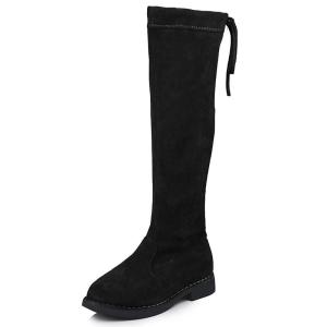 Princess Fashion Spring Winter Boots Black Red Brown Casual Children Footwear Vintage Shoes Girls Knee-high Long Boots Size 26-37