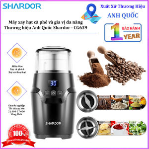 Máy xay hạt cà phê và gia vị đa năng thương hiệu Anh Quốc cao cấp Shardor - CG639. Hàng chính hãng
