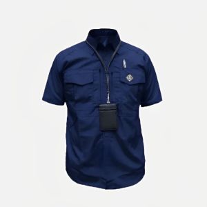 kemeja tactical pria Mtac katun drill lengan Pendek