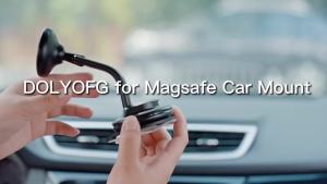 DOLYOFG for Magsafe Car Mount[Strong Magnets & Low Profile] Magnetic Phone Holder for Car Dashboard Windshield Universal Hands Free Car Phone Holder for iPhone 15 14 13 12 Pro Max Plus Android