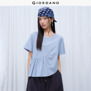 Giordano Women Women Gathered Shirt Free Shipping 18346610