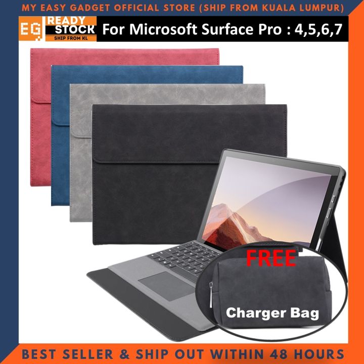 Microsoft Surface Pro 7 leather case