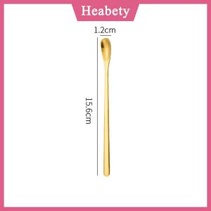 Heabety 1 cái thép không gỉ dài xử lý khuấy thìa cà phê thìa Trà tráng miệng thìa khuấy que nhỏ muỗng phụ kiện nhà bếp