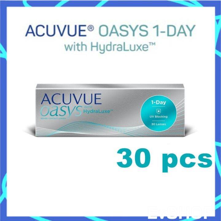 Acuvue Oasys 1 Day With Hydraluxe Daily Clear Disposable Contact Lenses 30 Pcs Lazada 1616