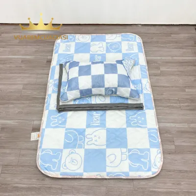 Nệm Topper điều hòa Kingcool cho em bé sơ sinh mầm non tiểu học ở nội trú gấp gọn tiện lợi Vuaremgiasi