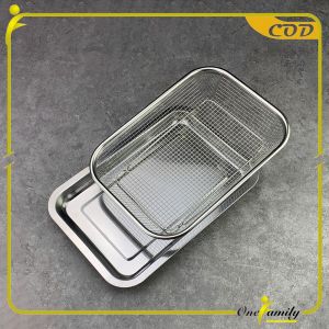 ONE-C1266 Keranjang Saringan Tinggi Stainless Steel Tahan Karat / Set Nampan Stainless Peniris