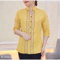 ⛱🧸 filipiniana top LADIES BARONG / OFFICE WORKWEAR PURE EMBROIDERED ...