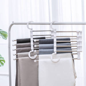 Plastic Hanger Clothes Organizer Pants Rack Pants Hanger Storage Rack Closet Organizer Wardrobe Organizer Trouser Hanger