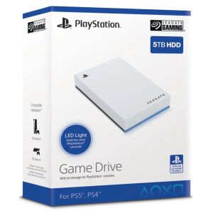 Seagate Game Drive Portable External Hard Drive For PlayStation - 2TB/4TB/5TB (White)