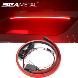 90cm 12V Car LED Strip Brake lights Rear Tail Warning Light High Mount Stop Lamp Flow Waterproof Auto Day Interior Accessories