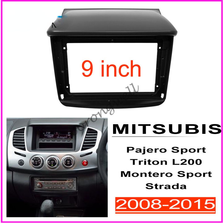 9inch android head unit 2din radio frame car dash mounting kits stereo ...