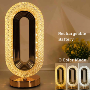 Crystal diamond LED desk lamp bedside touch dimming control bedroom decoration bar USB power bank modern LED light home atmosphere night light decoration gift