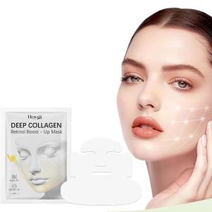 new Portable Deep Collagen Mask Moisturizing Firming Nourish Pore Shrinking Smooth Brightening Skin Retinol Boost-Up Mask hot