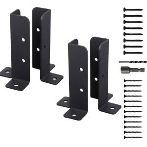 Reinforced Adjustable Deck Post Base Brackets for Strong Support in Various Construction Needs and Outdoor Projects