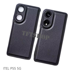 LEATHER CASE BLACK ITEL P55 5G SOFTCASE PRO LEATHER BLACK - CASING HP