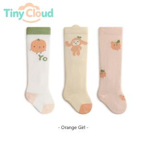 Newborn Baby Knee High Socks Spring Cotton Cute Cartoon Loose Top Seamless Non-Constricting Over-Knee Long Tube Socks 0-24 Months