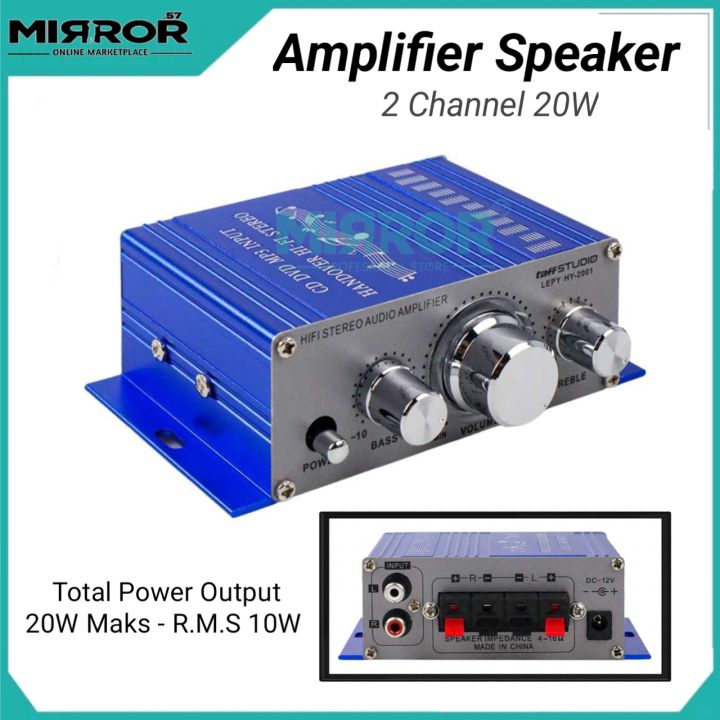 Ampli Mini Amplifier Speaker channel 20W Hi-Fi Stereo Lazada Indonesia