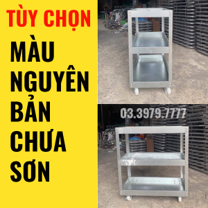Xe đẩy đồ nghề 3 ngăn - xe đẩy dụng cụ 3 tầng Hàng nhập khẩu
