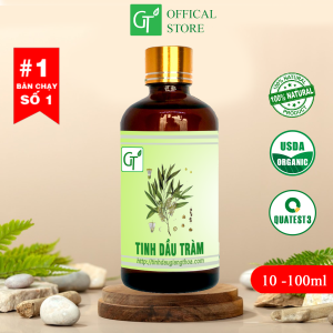 Tinh Dầu Tràm Gió Cho Bé - Hàng Cao Cấp Chai 10-100ml - 100% Nguyên Chất - Giảm Ho Sổ Mũi Nghẹt Mũi Làm Ấm Cơ Thể