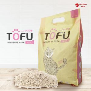 [SANDO ของแท้] ทรายแมวเต้าหู้ 100% ธรรมชาติ 6 ลิตร จับตัวเป็นก้อนเร็ว ทิ้งชักโครกได้ ปลอดภัย ไร้กลิ่น