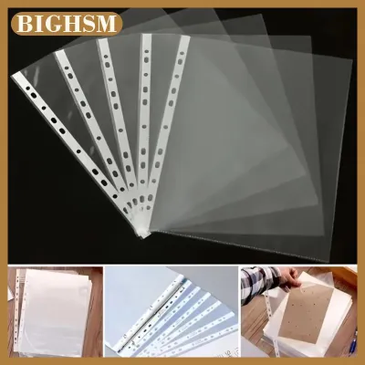 BIGHSM โฟลเดอร์แฟ้มพลาสติก A4ใส100ชิ้นซองใส่เอกสารทำจากพลาสติก PP ที่ทนทานสำหรับสำนักงาน