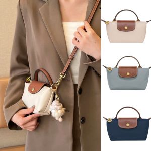 [Candy style] French Longxiang bag mini dumpling bag tote bag mini bag mobile phone bag oblique span bag handbag womens shoulder bag