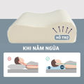 Gối Kê Cổ Cao Su Non Chất Liệu Thoáng Khí Êm Ái Mềm Mại, Gối Chống Đau Vai Gáy Thiết Kế Công Thái Học Giúp Thư Giãn TIDO, TI DO. 