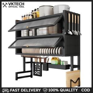 Double Layer Kitchen Sink Storage Rack with Drip Tray Bowl Storage Organizer Space Saving Draining Shelf for Utensil Cup