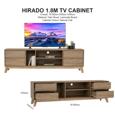 [SG Ready Stock] Designer TV Cabinet (Wooden TV Console) Home And Style