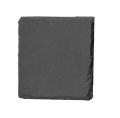 หินรองอเนกประสงค์ แผ่นหินวางอาหาร แผ่นหินรองแก้ว สีดำ (1 แพคมี 4 ชิ้น)  Natural Slate Plate / Square Slate Coaters. 