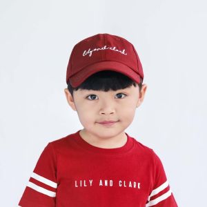 Lily And Clark Topi Anak Baseball Terkeren dan Cocok Sebagai OOTD Anak Warna Marun TB05