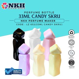 [ 1 PCS ] BOTOL KOSONG MINYAK WANGI 33ML CANDY SKRU ( LZ 652 )